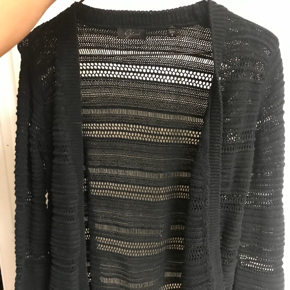 Crochet fringe cardigan